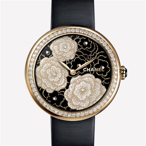 chanel black and gold watch price|mademoiselle chanel watch.